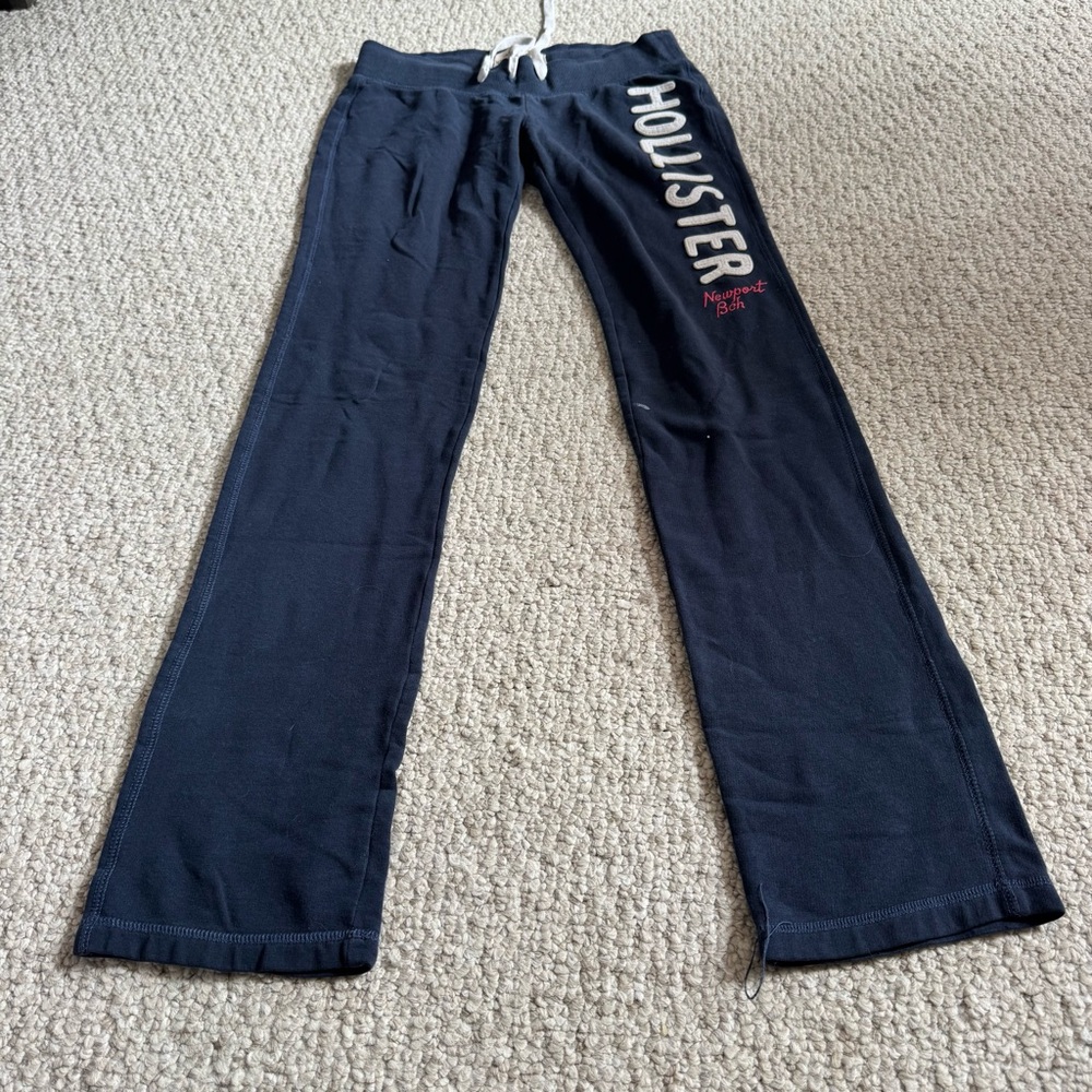 Hollister Blue Sweatpants Relaxed Fit with Drawstring